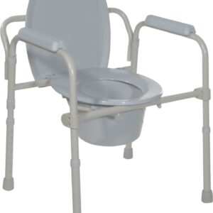 Folding Steel Commode