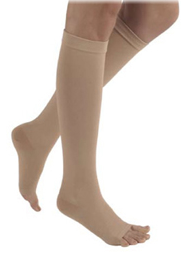 SIGVARIS Natural Rubber 30-40mmHg Knee High Open Toe-0