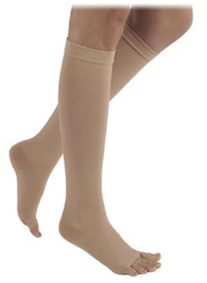 SIGVARIS Natural Rubber 40-50mmHg Knee High Open Toe-0