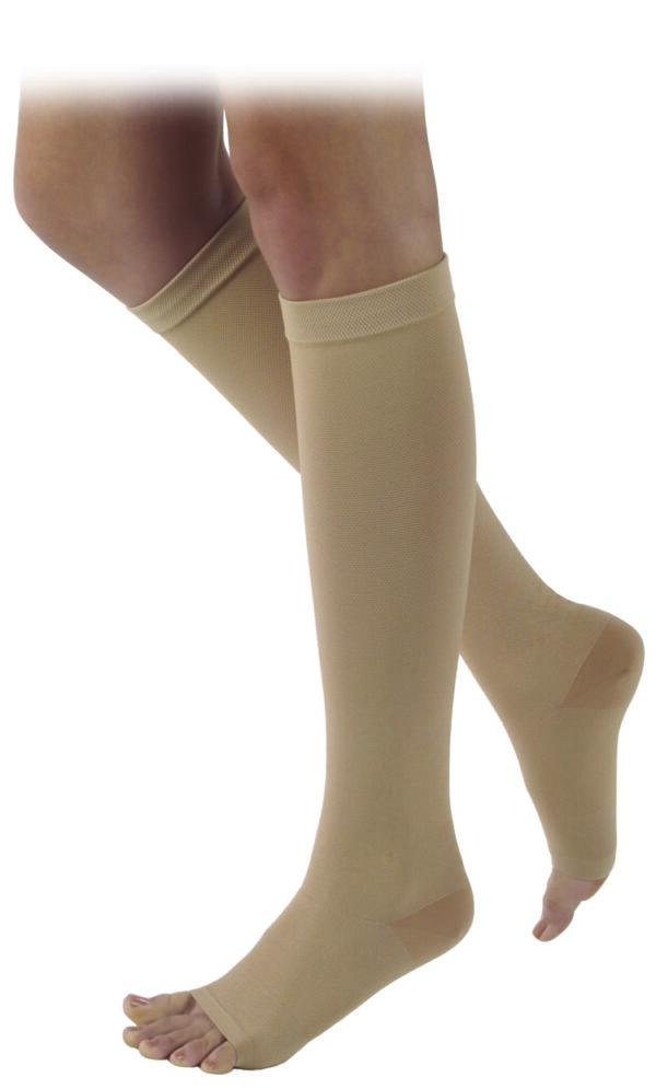 SIGVARIS Natural Rubber 50-60mmHg Knee High Open Toe-0