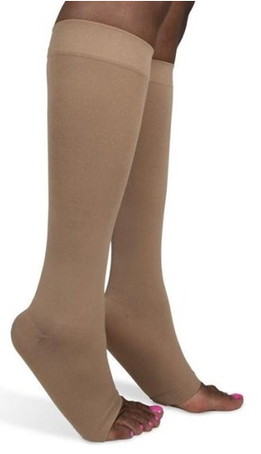 SIGVARIS Soft Opaque 20-30mmHg Knee High Open Toe-0