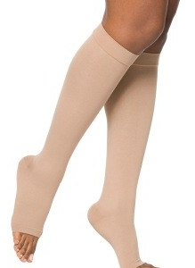 SIGVARIS Select Comfort 20-30mmHg Knee High Open Toe w/Grip Top-0