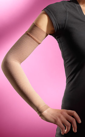 Sigvaris 912 Advance Arm Sleeve With Gauntlet 20-30 mmHg Beige