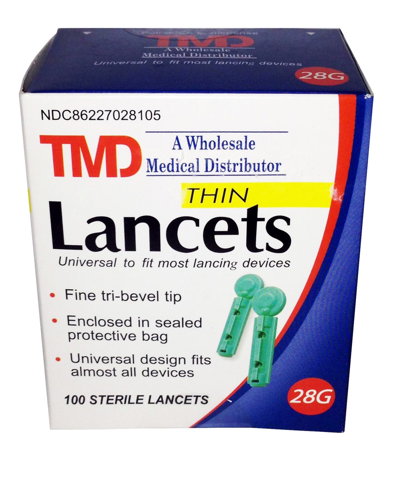 TMD Thin Lancets Diabetic Supplies BEK Medical