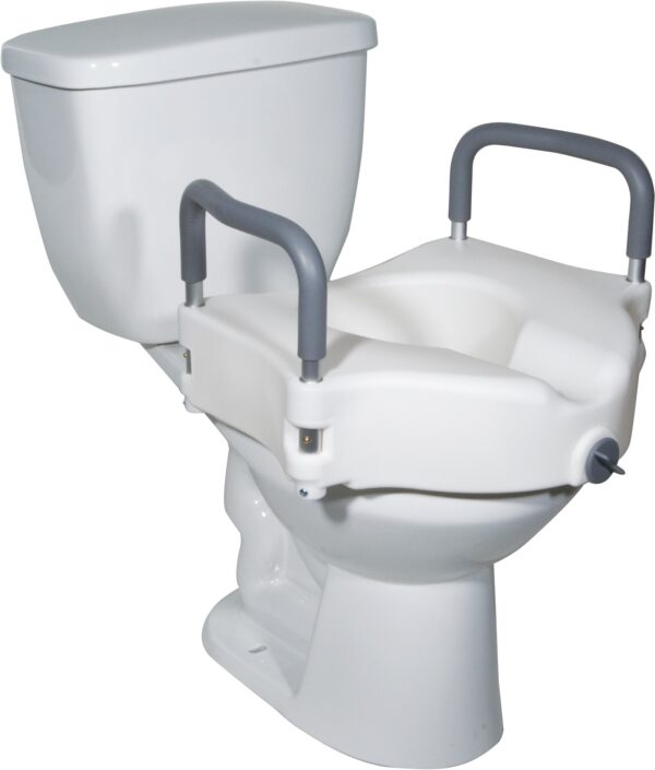 Raised Toilet Seat (Removable Arm)