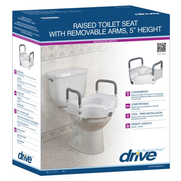 Raised Toilet Seat (Removable Arms)-1234