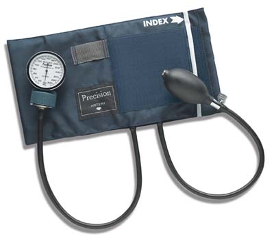Aneroid Sphygmomanometers with Blue Nylon Cuff, Adult-0