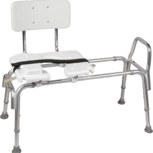 Heavy Duty Sliding Transfer Bench With Cutout Seat