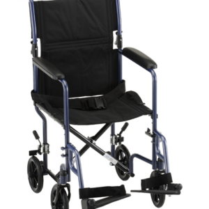 19" Steel Transport Wheelchair