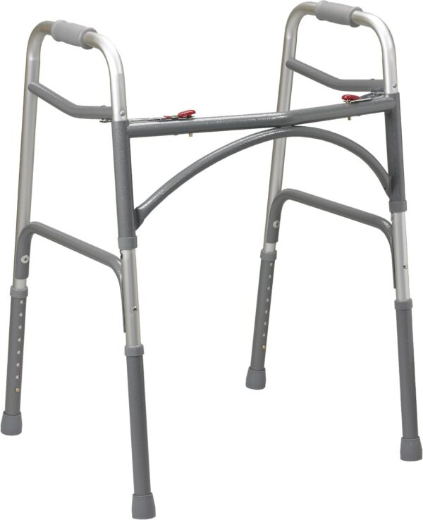 Bariatric Aluminum Folding Walker, Two Button-0