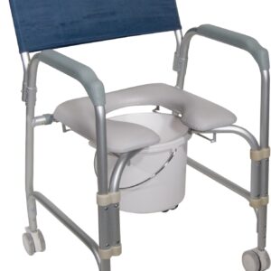 Aluminum Shower Chair and Commode-0