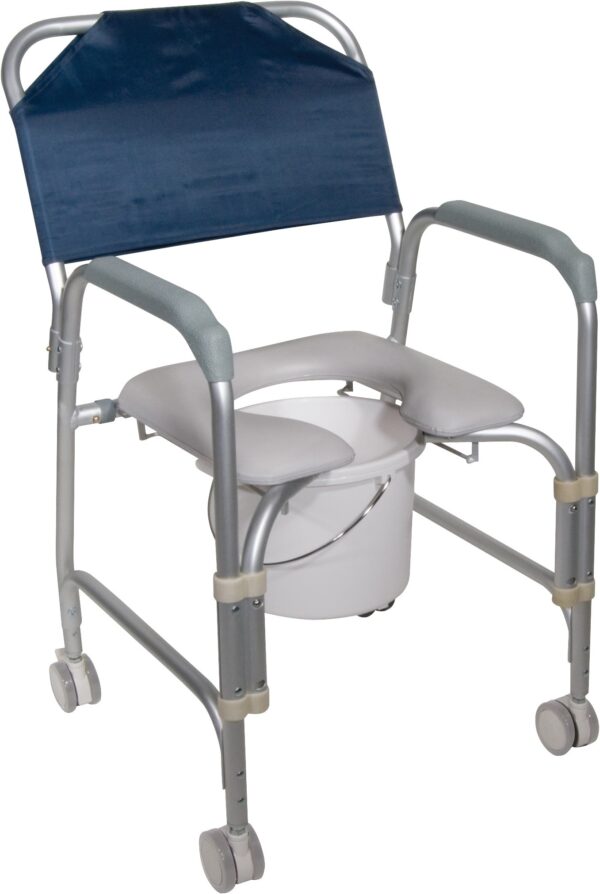 Aluminum Shower Chair and Commode-0