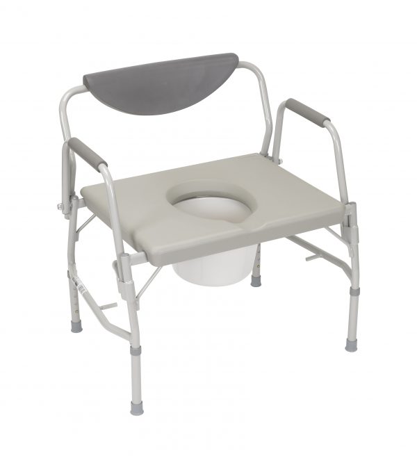 Deluxe Bariatric Drop-Arm Commode-0