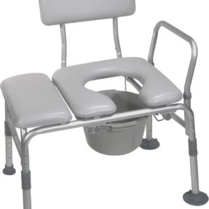 Combination Padded Transfer Bench/Commode-0