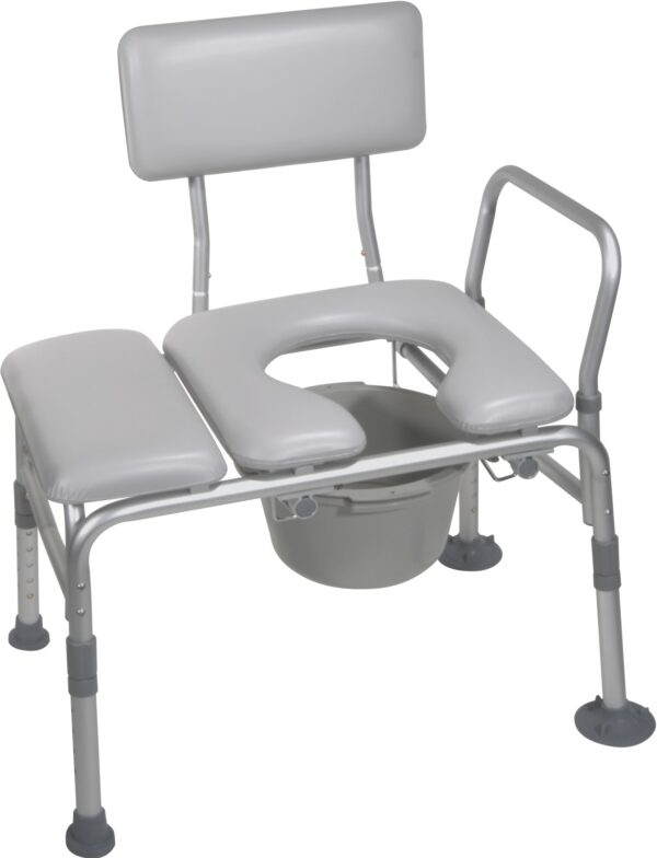 Combination Padded Transfer Bench/Commode-0