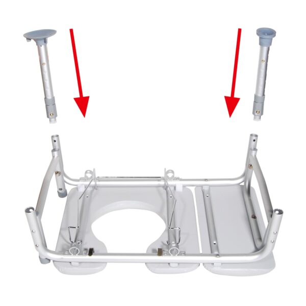 Combination Padded Transfer Bench/Commode-4148