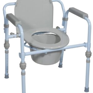 Folding Steel Commode, Retail-0