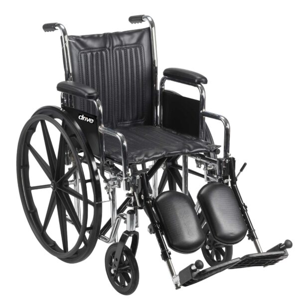Chrome Sport Wheelchair 18"-0