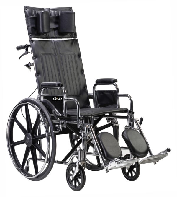 Deluxe Sentra Full Reclining Wheelchair-0