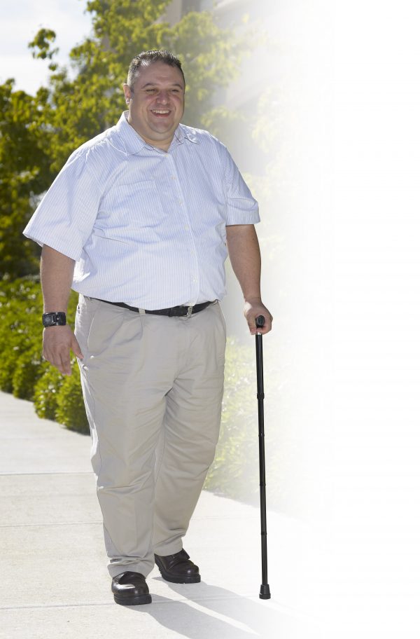 Bariatric Aluminum Folding Cane, Height Adjustable-4435