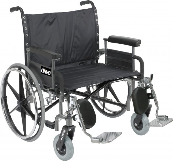 Bariatric Deluxe Sentra Heavy-Duty, Extra-Extra-Wide Wheelchair 28"-0