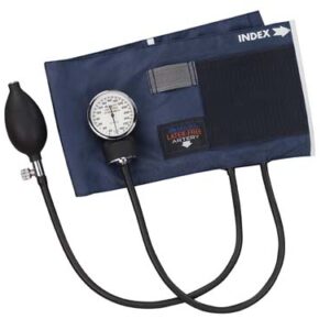 PRECISION™ Latex-Free Aneroid Sphygmomanometers with Blue Nylon Cuff, Large Adult-0