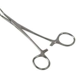 Kelly Forceps Stainless Steel 5-1/2" Curved, Box Lock-0