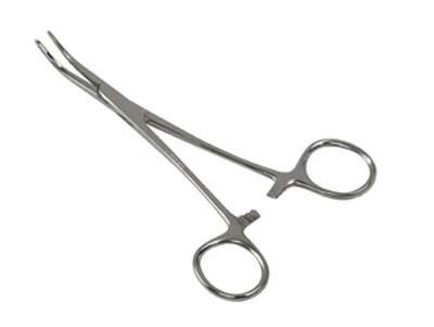 Kelly Forceps Stainless Steel 5-1/2" Curved, Box Lock-0