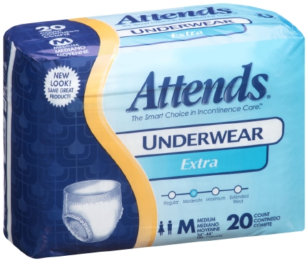 Attends Pull On Moderate Absorb Underwear - Medium