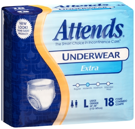 Adult Absorbent Underwear Attends® Pull On Large Disposable Moderate Absorbency-0