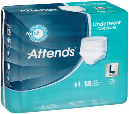 Adult Absorbent Underwear Attends® Pull On Large Disposable Heavy Absorbency-0