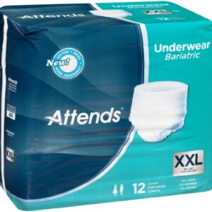 Adult Absorbent Underwear Attends® Pull On 2X-Large Disposable Heavy Absorbency-0