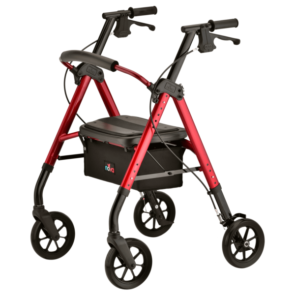 STAR 8 DX HD ROLLATOR RED
