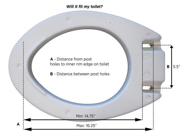 Raised Toilet Seat Elongated - Image 2