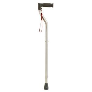 ALUMINUM CANE-EXTRA TALL-SILVER single