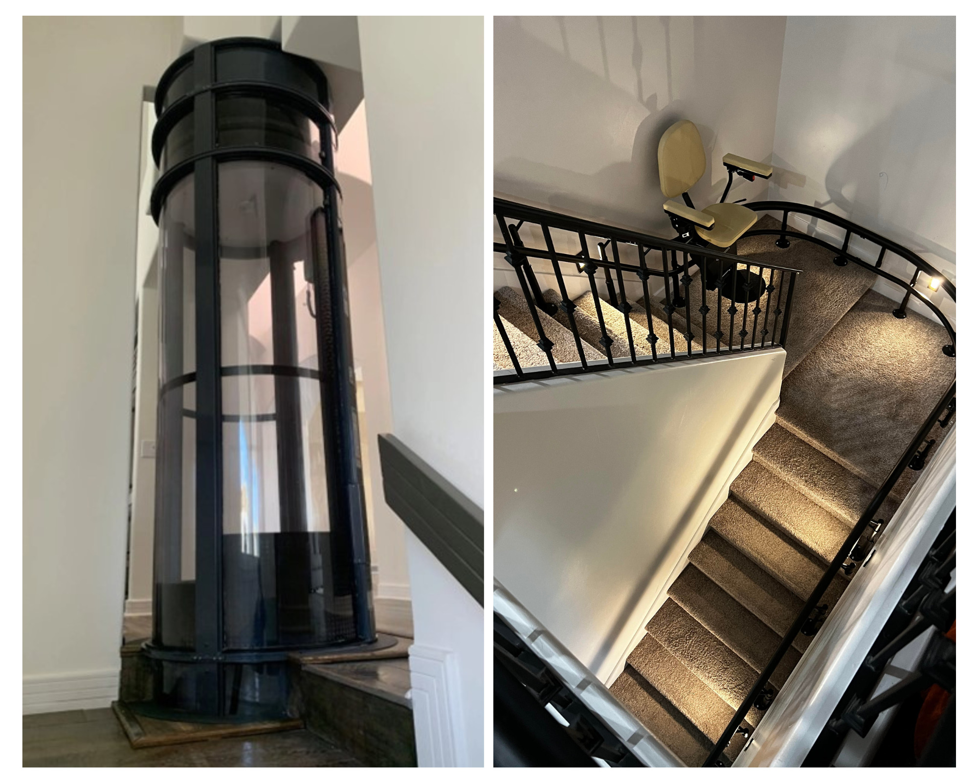 stairlift vs home elevator