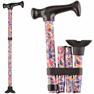 Folding Cane w/butterflies