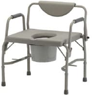 NOVA HD Drop Arm BEDSIDE Commode - 500 lb single